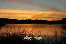 Photo 12x8 Sunset over Clatteringshaws Loch Bruce's Stone A beautiful end  c2019 picture