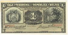 Bolivia - 1 Boliviano - P-92 - 1902 dated Foreign Paper Money - Paper Money - Fo picture