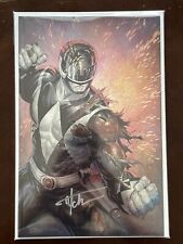 Mighty Morphin Power Rangers Battle Damage FOIL SIGNED Tyler Kirkham NYCC 2023 picture