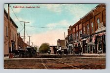 Leamington Canada, Talbot St., Druggist, Horse & Carriage Vintage c1910 Postcard picture