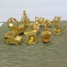 Danbury Mint Gold Ornament Collection (11) No Box picture