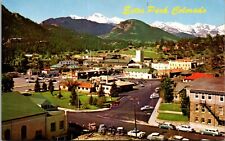 Postcard CO Town Of Estes Park Gateway To Rocky Mountain National Park Aerial  picture