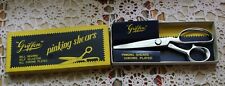 Vintage Griffon Pinking Shears With Original Box Model A Size 8 Ball Bearing picture