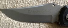 blackie collins A-OK 440 Stainless Steel Knife with patent pending clip picture