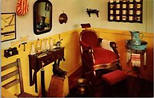 Barbershop Interior Haas Museum Village St. Petersburg Fla. Postcard  Chrome 5W picture