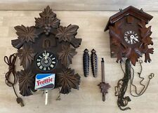 German Cuckoo Clock Lot of 2 FROSTIE Helmut Kammerer UNTESTED picture