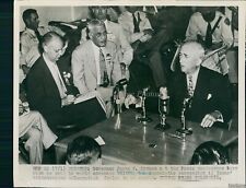 1952 Gov James F Byrnes At Houston Tx Press Conference Politics Wirephoto 7X9 picture