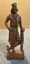 Antique Wooden Hand Carved Sculpture picture