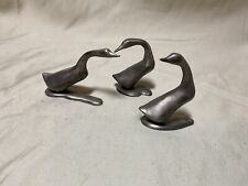 Selangor Pewter Geese Set Of 3 7706, 7707, 7708 picture
