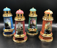 Set of 4 Vintage Thomas Kinkade Handpainted Lighted Lighthouses picture