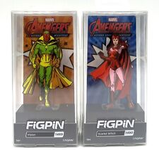 FiGPiN Marvel Avengers Vision #1489 & Scarlet Witch #1490 NYCC 23 Plastic Empire picture