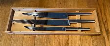 SwordMakers Guild Of Austria Stainless Steel 3 Knife Set 30/066 Wood Box picture