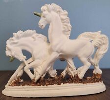  Porcelain Double Unicorn from Italy  - ***BEAUTIFUL AND RARE*** picture