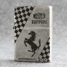 Zippo lighter 121FB Antique Silver/ Scuderia Ferrari Free 3 Gifts New in Box picture