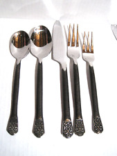 19 Piece Flatware Set GOURMET SETTINGS Avalon Silver Fork Spoon Knife Stainless picture