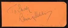 Lauritz Melchior d1973 signed 2x5 autograph on 6-20-47 Chanteclair Restaurant LA picture