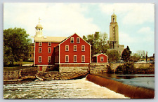 Original Old Vintage Antique Postcard Old Slater Mill Pawtucket Rhode Island picture