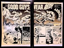 Daredevil #184 pg. 2 & 3 Frank Miller Set of 2 11x17 FRAMED Original Art Poster picture
