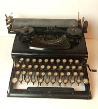 Antique Vintage Typewriter. Black Retro Portable Collectible Russian keyboard picture