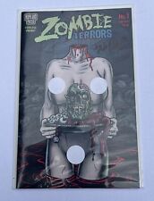 ZOMBIE TERRORS #1 NSFW Headless Variant Signed By Artist Frank Forte COA Horror picture