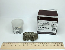Scandium Metal 99.99% Purity Periodic Element Dendrites 1 Gram picture