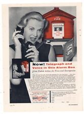 1957 Gamewell Co. Ad: Fire Alarm Voice/Telegraph Citizen's Emergency Box picture