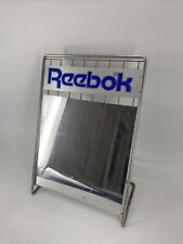 Reebok Authentic Dealer Rare Vintage 1990s Metal Shoe Mirror Display Ad Prop picture