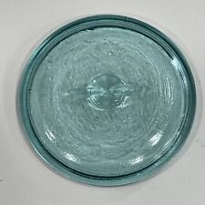 BLUE Glass Lid Wire Bale Bail Top Mason Canning Fruit Jar - 3.5” picture