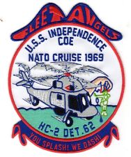 Vintage USS Independence Cruise Patch, HC-2 Det-62 NATO 1969 picture
