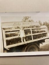 Rare Photo Original 1920 Nuley Bottling Truck  little Girl on bed Waycross GA picture