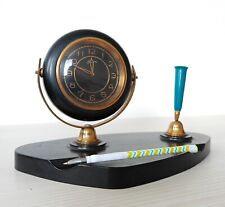 1960's Agat Zlatoust Watch Factory desk clock with pen holder carbolite picture