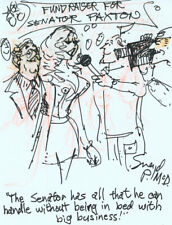 Doug Sneyd Signed Original Art Sketch Playboy Gag Rough ~ Politics / Senator picture