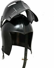 Medieval Barbuta Helmet Black picture