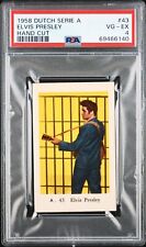 1958 Dutch Serie A Elvis Presley Hand Cut PSA 4 VG-EX Only 2 Higher picture