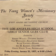 1927 Women Missionary Society Glee Club Los Angeles High School Methodist Church picture