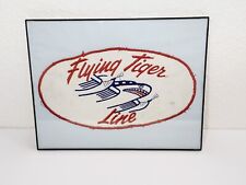 Early 1950's Large Flying Tiger Line Flight Suit Back Patch Framed  picture