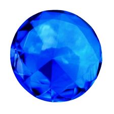 Big 60mm Cobalt Blue 60 mm Cut Glass Crystal Giant Diamond Jewel Paperweight Gem picture