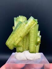 33 Gram. Double Terminated Beautiful Natural Gemmy Green Tourmaline Bunch @Afgha picture