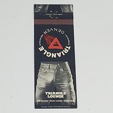 Triangle Lounge gay bar Denver CO. LGBTQ Interest Matchbook Cover picture
