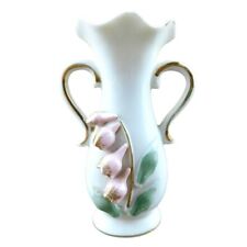 Vintage Bud Vase Ucagco Ceramics Japan Tagged Pink Attached Flower Design picture