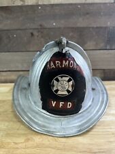 Antique Harmony Volunteer Fire Department High Eagle Fireman Helmet picture