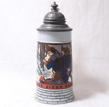 Antique Mettlach V&B Etched Beer Stein #2833E Military Theme Grenadiers c.1903 picture