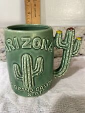 Vintage Made in Arizona Cactus Green Novelty Mug picture