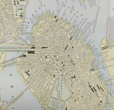 Vintage 1892 BOSTON MASSACHUSETTS Map 11