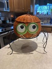 Halloween big eyed spider pumpkin decor basket Pumpkin Holder picture