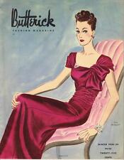 1930s Butterick Winter 1938 Fashion Magazine Pattern Book Catalog E-Book on CD picture