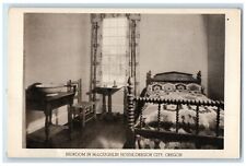 c1940 Interior View Bedroom McLoughlin House Oregon City Oregon Antique Postcard picture