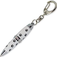 Padrino Pixie Paw Print Crystal Keychain Carabiner Ballpoint Pen picture