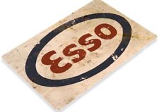 ESSO GASOLINE TIN SIGN GAS OIL STANDARD EXXON IMPERIAL NEW JERSEY STATION PUMP picture