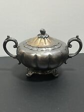 Antique Oneida Sugar Bowl W/ Lid ‘Old English Melon’ picture